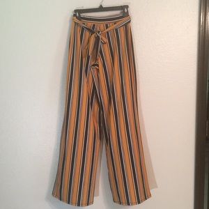Ultra Flirt Striped Palazzo pants